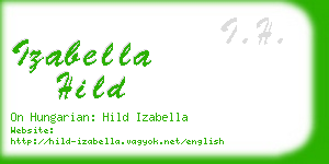 izabella hild business card
